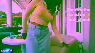 Tampax Tampax is designed with the LeakGuard Braid for built in backup Ad Commercial Brand Imagery Photoshoot 0