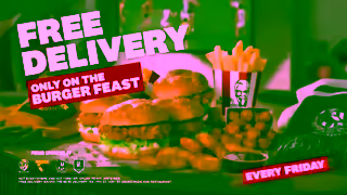 KFC KFCs Burger Feast Fried Night Footy Ad Commercial Brand Imagery Photoshoot 0