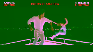 Sony Pictures ANYONE BUT YOU TRUST ME REVISED CD WIDE 15 In Theaters This Christmas Ad Commercial Brand Imagery Photoshoot 2