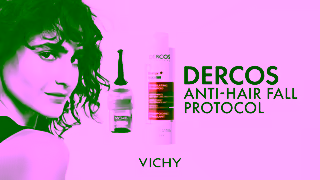 Vichy NEW DERCOS Anti HairFall Protocol Ad Commercial Brand Imagery Photoshoot 0