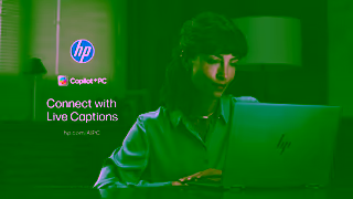 HP Live Captions Ad Commercial Brand Imagery Photoshoot 2