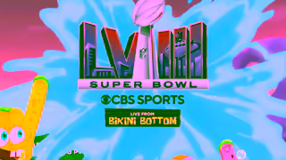Nickelodeon Watch Super Bowl LVIII Today 630 ET 330 PT LIVE from Bikini Bottom Nickelodeon Ad Commercial Brand Imagery Photoshoot 1