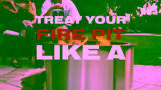 BREEO Fire Pit Hitting a Breeo With a Sledge Hammer Ad Commercial Brand Imagery Photoshoot 2