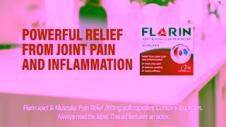 FLARIN Flarin Joint Muscular Pain Relief Ad Commercial Brand Imagery Photoshoot 1