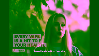 Cancer NSW Every vape is a hit to your health Real people Breathlessness 15 sec Ad Commercial Brand Imagery Photoshoot 2