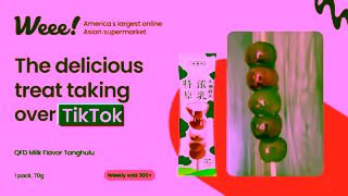 Weee! Irresistible Tanghulu Delivered Say Weee the best place to buy Tanghulu TikTok viral snack Ad Commercial Brand Imagery Photoshoot 1