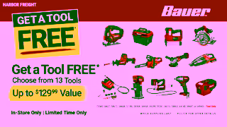 Harbor Freight Bauer Deal Free 20V Tool With Starter Kit Harbor Freight Ad Commercial Brand Imagery Photoshoot 2
