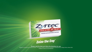 Zyrtec 2024 Zyrtec Zeize the Day 6 16x9 Ad Commercial Brand Imagery Photoshoot 0