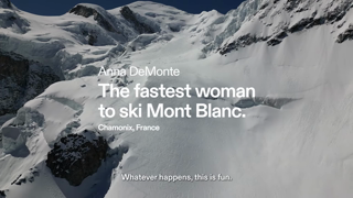 Rab Equipment The fastest woman to ski Mont Blanc Anna DeMonte 16 9 6 Sec 3 Ad Commercial Brand Imagery Photoshoot 2