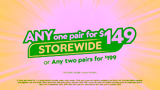 Specsavers Storwide sale on now Ad Commercial Brand Imagery Photoshoot 1