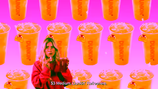 Dunkin Donuts Refreshers Real Talk Bella Ad Commercial Brand Imagery Photoshoot 1