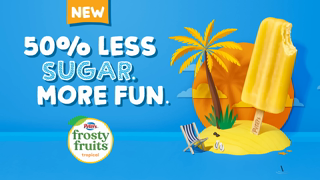 Peters Ice Cream Frosty Fruits Tropical 50 Less Sugar More Fun Ad Commercial Brand Imagery Photoshoot 2