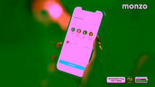 Monzo Bank Manage group costs and pay people directly without the faff UK residents TsCs apply Ad Commercial Brand Imagery Photoshoot 1