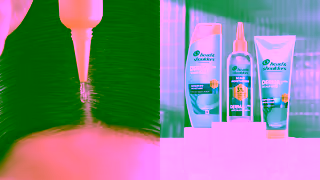 Head & Shoulders Moisturise Like a Pro with Head Shoulders Derma X Pro and Claudia Winkleman Ad Commercial Brand Imagery Photoshoot 2