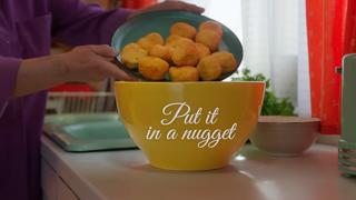 Pilgrim's Pilgrims Chicken Pot Pie Loaded Nuggets Put It In A Nugget 2024 Ad Commercial Brand Imagery Photoshoot 1