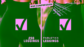 Fabletics FLUK0724 YTV 2for14each BLSKY C BoostLeggingSplitScreen BTM L 30s PCT EDTL JC Ad Commercial Brand Imagery Photoshoot 1