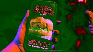 KFC KFCs Christmas in July 50 off Zinger Burger Ad Commercial Brand Imagery Photoshoot 1
