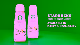 Starbucks New Vanilla Flavoured Starbucks Coffee Enhancers Ad Commercial Brand Imagery Photoshoot 2
