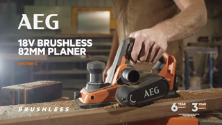 AEG Power Tools AEG 18V Brushless 82mm Planer BHO18B in action Ad Commercial Brand Imagery Photoshoot 2