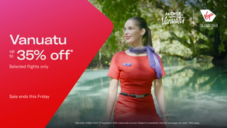 Virgin Australia Vanuatu sale Ad Commercial Brand Imagery Photoshoot 0