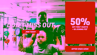 PureGym UK Display Widescreen 169 6s 50 0JF NATIONAL Mixed Models v2 Aug 2024 Ad Commercial Brand Imagery Photoshoot 2