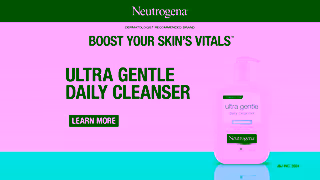Neutrogena NTG Ultra Gentle Daily Cleanser 6s 16x9 Video Ad Social English CA Ad Commercial Brand Imagery Photoshoot 2