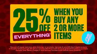 Supercheap Auto 25 off EVERYTHING When You Buy Any 2 Items or More Ends Tonight Ad Commercial Brand Imagery Photoshoot 1