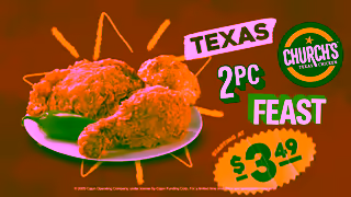 Church's Texas Chicken Texas 2PC Feast Starting at 349 Ad Commercial Brand Imagery Photoshoot 2