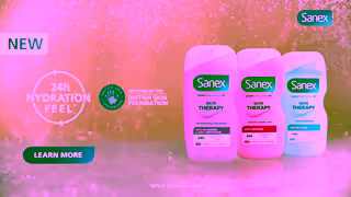 Sanex NEW Sanex Skin Therapy with patented amino acid complex for 24h hydration feel Ad Commercial Brand Imagery Photoshoot 2