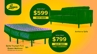 Leon's Furniture Boxing Week is Back On Now 15 2025 EN V2B Jun 28 Jul 16 Ad Commercial Brand Imagery Photoshoot 1