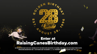 Raising Cane's Raising Canes Golden Birthday Ad Commercial Brand Imagery Photoshoot 2