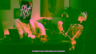 Coca-Cola Dr Pepper Public Weird Announcements Dr Pepper Skeleton GB English 20s Ad Commercial Brand Imagery Photoshoot 0