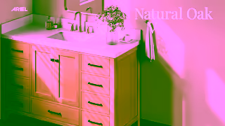 ARIEL Bath ARIEL Bath Natural Oak Bathroom Vanities Ad Commercial Brand Imagery Photoshoot 0