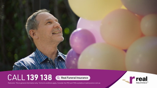 Real Insurance Real Funeral Insurance Birthday TV Ad 2024 Ad Commercial Brand Imagery Photoshoot 0