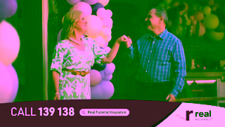 Real Insurance Real Funeral Insurance Birthday TV Ad 2024 Ad Commercial Brand Imagery Photoshoot 2