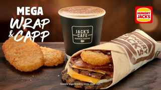 Hungry Jacks Hungry Jacks NEW Mega Wrap Capp at Jacks Cafe Ad Commercial Brand Imagery Photoshoot 2