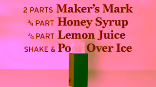 Maker's Mark Gold Rush Recipe 6s 16 9 Drink Smart 180 Ad Commercial Brand Imagery Photoshoot 1