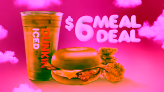 Dunkin Donuts The 6 Meal Deal is BACK Ad Commercial Brand Imagery Photoshoot 0