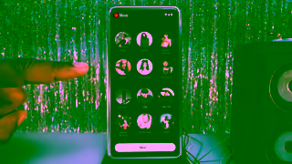 YouTube Music YTM BAC EMP 1mon DJThumb ArtistCarolinePolachek 15s horiz 1920x1080 169 en US CAD Ad Commercial Brand Imagery Photoshoot 0