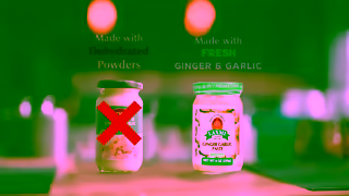 LAXMI Foods Laxmis Ginger Garlic Paste is the perfect blend of the freshest ingredients and authentic taste Ad Commercial Brand Imagery Photoshoot 2