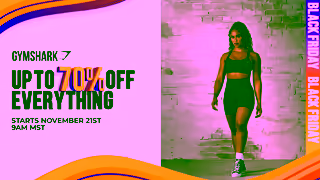 Gymshark Gymshark Black Friday Sale Coming Soon Ad Commercial Brand Imagery Photoshoot 0