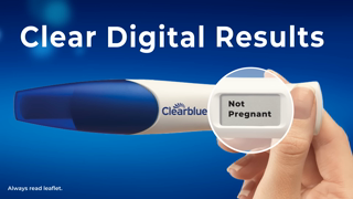 Clearblue Clearblue Digital Pregnancy Test with Weeks Indicator for United Kingdom only Ad Commercial Brand Imagery Photoshoot 1