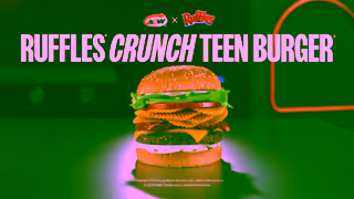 A&W AW Ruffles Crunch Teen Burger Ad Commercial Brand Imagery Photoshoot 2