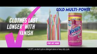 Vanish Vanish Gold Multi Power Our Best Stain Remover Even in Cold and Short Cycles Ad Commercial Brand Imagery Photoshoot 2