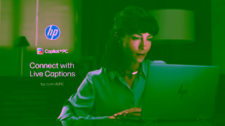 HP Live Captions Ad Commercial Brand Imagery Photoshoot 2