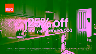 B&Q BQ Kitchen Winter Showroom Dec 23 169 20s UK Ad Commercial Brand Imagery Photoshoot 0