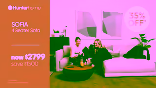 HunterHome Sofia Frankie Nash Sofas Ad Commercial Brand Imagery Photoshoot 0
