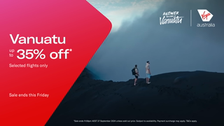 Virgin Australia Vanuatu sale Ad Commercial Brand Imagery Photoshoot 1