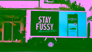 The Alternative Dairy Co The Alternative STAY FUSSY 6s Truck Almond Ad Commercial Brand Imagery Photoshoot 2