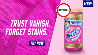 Vanish Toughest Stains Challenge Coles Ad Commercial Brand Imagery Photoshoot 2